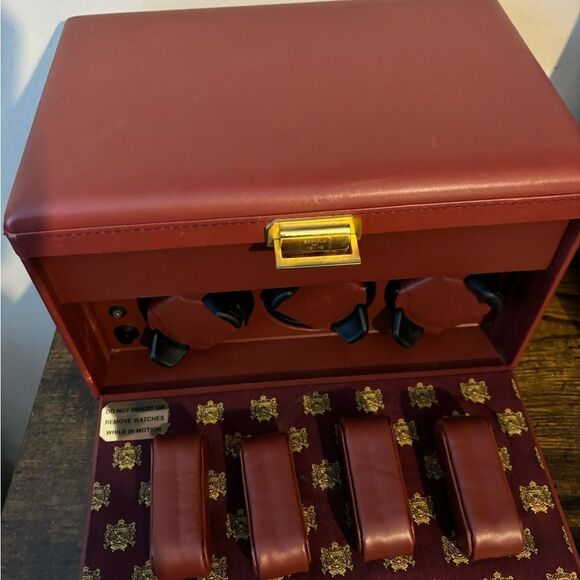 Scatola Del Tempo Watch Winder 7RT Cognac Leather Box Display Case No. 507 - Picture 9 of 15